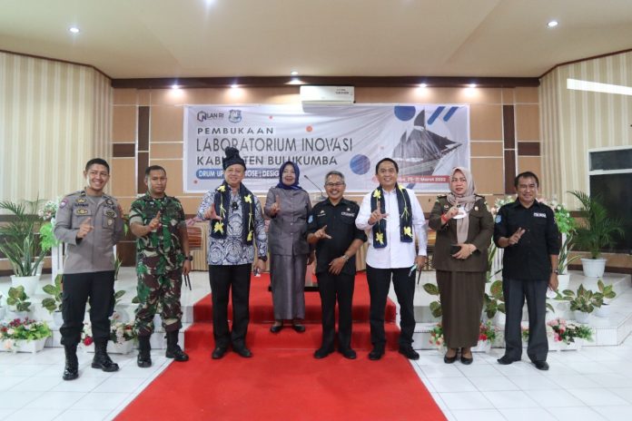 FOTO: Laboratorium Inovasi Kabupaten Bulukumba, Sulawesi Selatan (Sulsel) resmi dibuka di aula Bappeda Kabupaten Bulukumba, Selasa 29 Maret 2022.