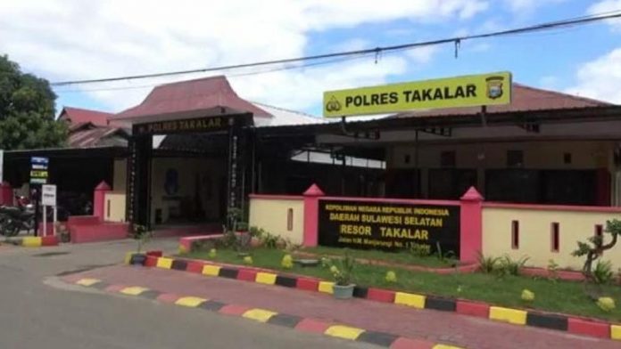 Foto: Suasana halaman Kantor Polres Takalar (SYAHRUL/BONEPOS)