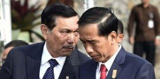 Gerakan Bawah Tanah 3 Periode Berbahaya FOTO: Presiden Republik Indonesia, Joko Widodo dan Menteri Koordinator Bidang Kemaritiman dan Investasi, Luhut Binsar Pandjaitan/Net