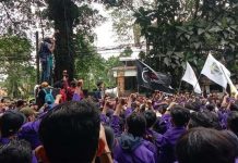 Jelang Aksi BEM SI, Sosok ini Muncul, Pengamat Sebut Ada Ketegangan Serius FOTO: Demo BEM se-Bogor di depan Istana Bogor, Jumat (8/4/2022). Foto: Adi S/PojokBogor.com