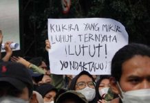 Beredar Luas di Grup WhatsApp, Nama Tokoh Sebagai Mentor atau Kontributor Aksi 11 April FOTO: Ilustrasi Aksi Unjuk Rasa Mahasiswa/Net