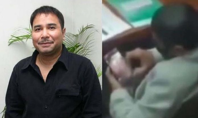 FOTO: Harvey Malaiholo diduga anggota DPR ketahuan nonton video porno saat rapat, netizen geram (Istimewa)