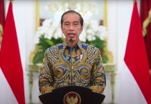 Presiden Jokowi, Tentang Mudik dan Pemberian THR dan Gaji ke-13 Tahun 2022 FOTO: Presiden Joko Widodo sampaikan keterangan pers nya di Istanan Negara, Jakarta. Kamis, (14/4/2022)