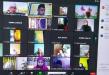WD III Sastra UMI Taushiah Literasi Al Quran di UPT SMAN 14 BONE FOTO: Kegiatan Literasi Al Quran Via Virtual yang digelar oleh UPT SMAN 14 BONE dipandu oleh WakaseKur Drs.Suparman, dan dibuka oleh Kepala Sekolah UPT SMAN 14 Bone Drs.Mubarak. Jumat, (15/4)