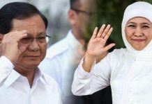 Kiai NU Berkumpul di Jawa Timur, Rekomendasikan Khofifah Cawapres Prabowo FOTO: Kolase Prabowo Subianto dan Khofifah Indar Parawansa/Net