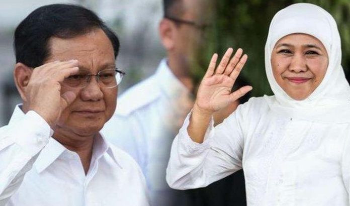 FOTO: Kolase Prabowo Subianto dan Khofifah Indar Parawansa/Net