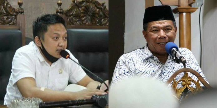 FOTO: Kolase, Kiri Ketua DPRD H. Rijal dan Kiri H. Muchtar Ali Yusuf Bupati Bulukumba