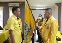 Muscablu Pimcam PG Makassar, Andi Lukman Biringkanaya, Irwan Bontoala FOTO: Andi Lukmanul Hakim terpilih sebagai Ketua Pimcam Biringkanaya DPD II Golkar Makassar. Minggu, (24/4)