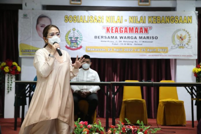 FOTO: Legislator Golkar Debbie Rusdin sosialisasi nilai - nilai kebangsaan tentang 