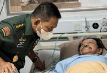 Kesehatannya Menurun, Mantan Kepala BIN Kini Terbaring di RSPAD Gatot Subroto FOTO: KSAD Jenderal Dudung Abdurachman, saat menjenguk mantan Kepala BIN, AM Hendropriyono/Repro