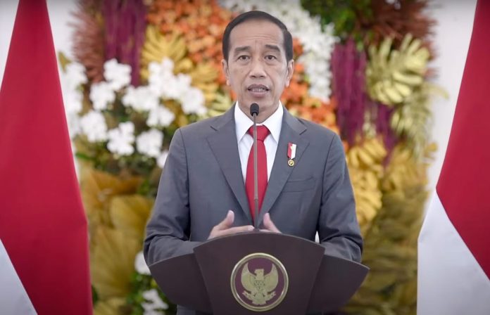 FOTO: Presiden Joko Widodo saat memberi pernyataannya selaku pemegang mandat presidensi G20 tahun 2022,