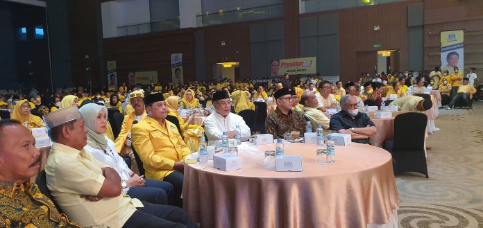 FOTO: Suasana Halal Bihalal dan Deklarasi Airlangga Hartarto Cappres Partai Golkar