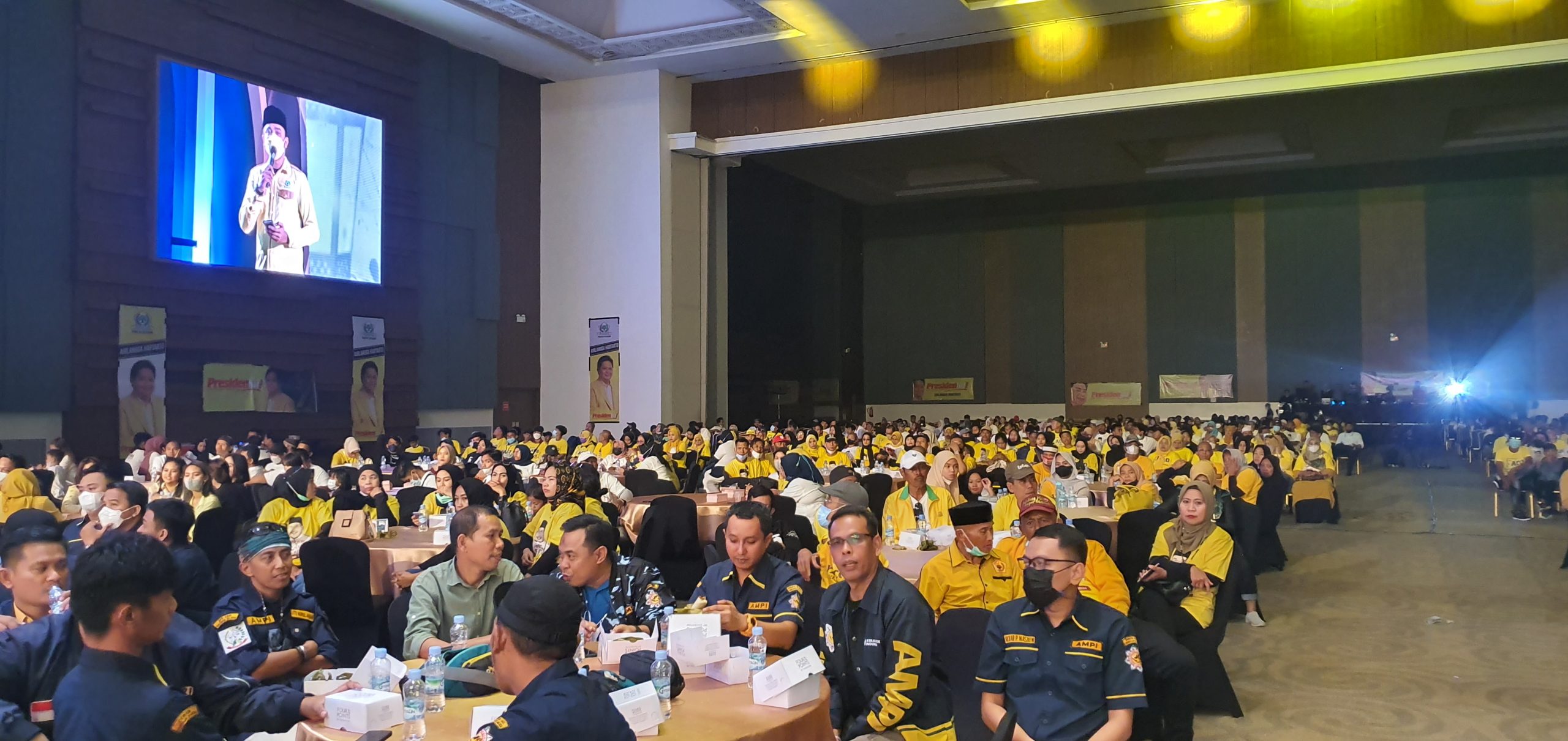 FOTO: Suasana Halal Bihalal dan Deklarasi Airlangga Hartarto Cappres Partai Golkar