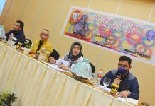 Nurul Hidayat kembali Gelar Sosper Nomor 6 tahun 2019 Tentang Kepemudaan FOTO: Anggota DPRD Kota Makassar dari Fraksi Partai Golkar, Nurul Hidayat kembali menggelar sosialisasi peraturan daerah (Sosper) nomor 6 tahun 2019 Tentang Kepemudaan, di Hotel Khas Makassar, Selasa (17/5/2022).