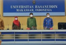 Kepala BPS Berkunjung ke Unhas FOTO: Rektor Universitas Hasanuddin, Prof. Dr. Ir. Jamaluddin Jompa, M.Sc dan Kepala Badan Pusat Statistik (BPS), Bapak. Dr. Margo Yuwono, S.Si, M.Si.