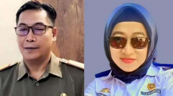 FOTO: Eks Kasatpol PP Makassar Muhammad Iqbal Asnan dan Rachmawaty.