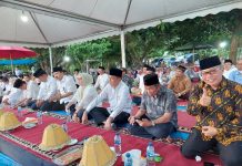 Stadion Gelora BJ Habibie Parepare Jadi Laga Uji Coba PSM, TP: Nanti Juga Ada Beringin Cup FOTO: Wali Kota Parepare HM Taufan Pawe saat menghadiri Halal Bihalal IKM Parepare di Pantai Indah Bosowa. Minggu, (29)5)