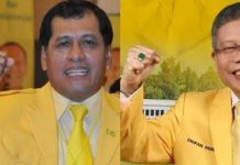 Bikin Gaduh di Partai Golkar Sulsel, Pengamat: NH Menarik Garis Demarkasi FOTO: Waketum DPP Golkar Nurdin Halid dan Ketua DPD I Golkar Sulsel HM. Taufan Pawe