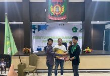 Hasil Musda HIPPERMAKU, Fandi Ahmad Terpilih FOTO: Fandi Ahmad usai terpilih sebagai Ketua Umum PP HIPPERMAKU Periode Tahun 2022-2024.