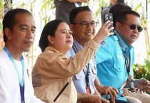 LSI: Anies Unggul di Capres 19.3, Puan di Wapres 16,7 Persen, Ganjar? FOTO: Presiden Jokowi, Ketua DPR RI Puan Maharani dan Gubernur DKI Jakarta Anies Baswedan sata hadiri even Formula E/Net