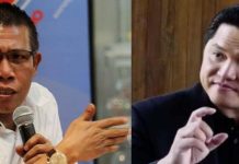 Miskin Prestasi, Foto Beredar di Mesin ATM, Masiton Sebut Menteri yang Kebelet Nyapres Layak Direshuffle FOTO: Anggota DPR dari Fraksi PDIP, Masinton Pasaribu (Kiri), dan Menteri BUMN Erick Thohir