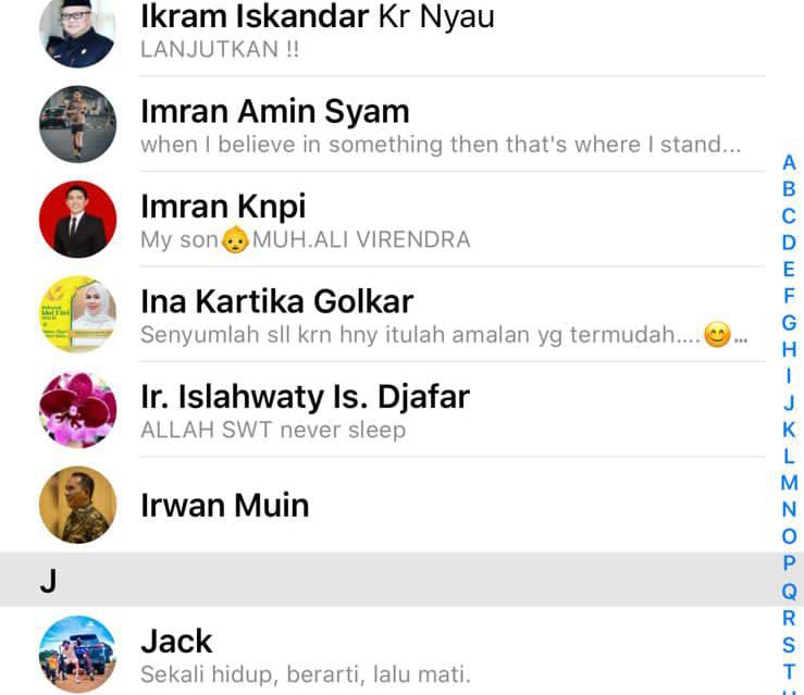 FOTO: Hasil tangkap layar dari grup WAG DPD Golkar Sulsel Sumber Jubir Partai Golkar Zulham Arief