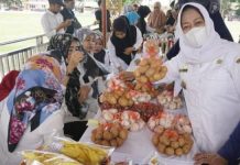 Jelang Ramadan, Dinas Pertanian Gelar Pangan Murah di Lapda FOTO: Kementerian Pertanian RI kerjasama dengan Dinas Ketahanan Pangan Provinsi Sulsel dan Dinas Pertanian Ketahanan Pangan Bulukumba menggelar Gerakan Pangan dalam rangka Hari Besar Keagamaan dan Nasional (HBKN) di Zona II meliputi wilayah Bulukumba, Bantaeng, Selayar dan Jeneponto. (1/4)