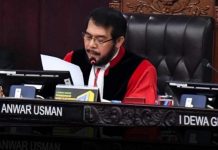 MK Tolak Permohonan Gugatan Presidential Threshold PBB dan DPD FOTO: Anwar Usman, Ketua Mahkamah Konstitusi