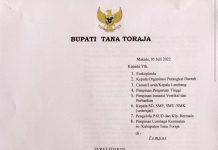 Kabupaten Tana Toraja Terapkan PPKM Level I Covid-19