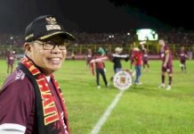 Sewa Stadion Rp 500 Ribu, Suporter PSM: Pak TP Tidak Pernah Jadi Ketua PSSI, Perputaran Ekonomi Diatas 1 Milyar FOTO: Wali Kota Parepare, Taufan Pawe saat berada di Stadion Gelora BJ Habibie di Kota Parapare