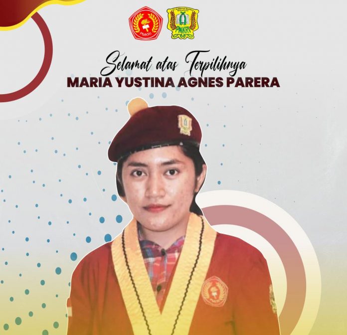 FOTO: Maria Yustina Agnes Parera terpilih sebagai Mandataris RUA/Formatur Tunggal/Ketua Presidium PMKRI Cabang Makassar Sanctus Albertus Magnus Periode 2022-2023.