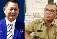 Danny Puji Sikap RMS FOTO: Kolase Rusdi Masse (RMS) dan Wali Kota Makassar