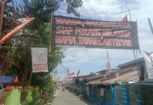Peringatan HUT RI ke 77 Tahun, Warga Bara-baraya Pasang Spanduk Melawan Penggusuran