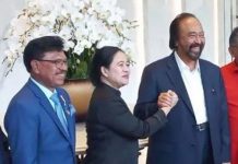 Safari Politik, SP: Bisa Jadi Nanti Anies dengan Puan Foto: Partai NasDem Buka Peluang Duetkan Anies-Puan di Pilpres 2024. (Suara.com/Bagaskara)