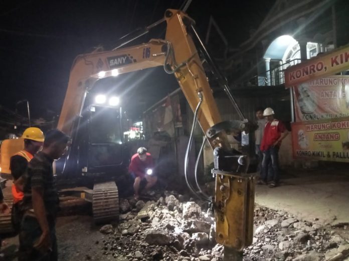 FOTO: Dimulainya Rekonstruksi Jalan Ruas Antang Raya. (Ist)