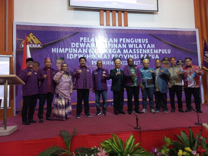 FOTO: Bupati Enrekang Muslimin Bando menghadiri Pelantikan Dewan Pengurus Wilayah HIKMA Provinsi Papua di Hotel Horison Kotaraja Kota Jayapura, Papua, Minggu 28 Agustus 2022.