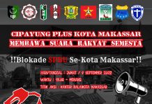 Beredar Flyer Unras Mahasiswa ke Balai Kota dan Blokade SPBU di Makassar Flyer sumber WhatsApp