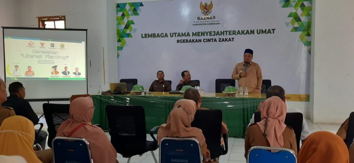 FOTO: Wakil Bupati Enrekang Asman SE dalam sarasehan dengan mengusung tema 