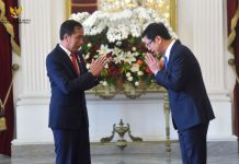 Presiden Jokowi Terima 8 Duta Besar Negara Sahabat FOTO: Presiden Jokowi saat menerima surat kepercayaan dari delapan duta besar LBBP negara-negara sahabat, di Ruang Kredensial, Istana Merdeka, Jakarta, Selasa (13/09/2022) pagi. (Foto: Humas Setkab/Agung)