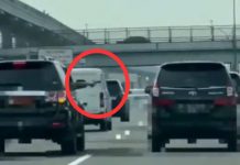 Aksi Koboi Pengendara Mobil Fortuner Plat Pemerintah di Tol Jagorawi Foto hasil tangkap layar
