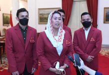 Temui Presiden Jokowi, ini Yang Disampaikan Yenny Wahid FOTO: Usai diterima Presiden Jokowi Yenny Wahid saat Federasi Panjat Tebing Indonesia (FPTI) Wartawan di Istana Negara, Jakarta, Rabu (21/09/2022). (Foto: BPMI Setpres/Kris)