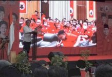 Hadir di Pelantikan BMI Sumut, Edy Rahmayadi: “Saya agak-agak trauma berjumpa kuning” Foto: Edy Rahmayadi saat berbicara di acara BMI Sumut/Ist