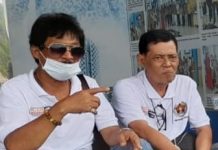 Usdar Menulis Hingga Akhir Hayat FOTO: Kiri Andi Pasamangi Wawo dan Almarhum Usdar Nawawi