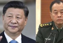 Viral di Twitter Kudeta Militer di China FOTO: Kolase Presiden Xi Jinping dan Jenderal Li Qiaoming. (NewsroomPost)