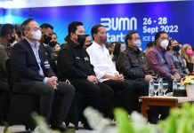 Presiden Jokowi Hadiri dan Buka BUMN Startup Day Tahun 2022 FOTO: Presiden Jokowi saat membuka BUMN Startup Day Tahun 2022, di ICE BSD City, Tangerang, Banten, Senin (26/09/2022). (Sumber: Tangkapan layar)