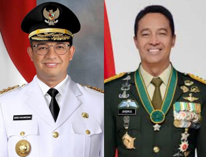 FOTO: Kolase Anies Baswedan dan Andika Perkasa