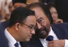 Anies Baswedan: Bola Salju Perubahan Foto: Kiri Anies baswedan dan Ketua Umum Partai Nasdem Surya Paloh /Net