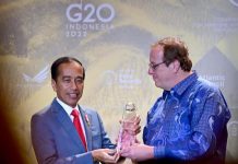 Presiden Jokowi Menerima Penghargaan Global Citizen Award dari Atlantic Council FOTO: Presiden Jokowi pada acara Global Food Security Forum, di Sofitel Nusa Dua Beach Resort, Bali, Minggu (13/11/2022). (Foto: BPMI Setpres/Muchlis)