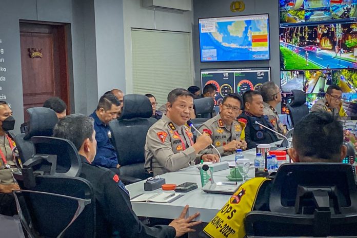 FOTO: Asisten Operasi (Asops) Kapolri, Irjen Agung Setya evaluasi pengamanan KTT G20 oleh Mabes Polri pada Senin (14/11/2022) malam.