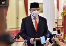 Presiden Lantik Utusan Khusus Pengentasan Kemiskinan dan Ketahanan Pangan FOTO: Muhamad Mardiono sebagai Utusan Khusus Presiden Bidang Kerja Sama Pengentasan Kemiskinan dan Ketahanan Pangan, di Istana Negara, Jakarta, Rabu (23/11/2022) pagi. (Foto: Humas Setkab/Jay)